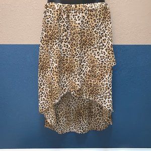 Flamingo High Low Leopard Print Skirt 📢 5 for $20